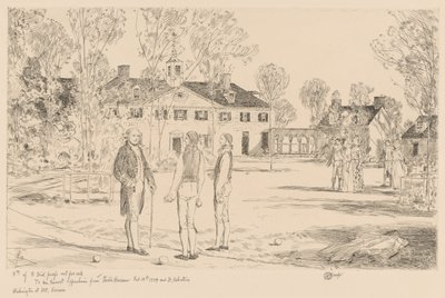 Washington ved Mount Vernon av Childe Hassam