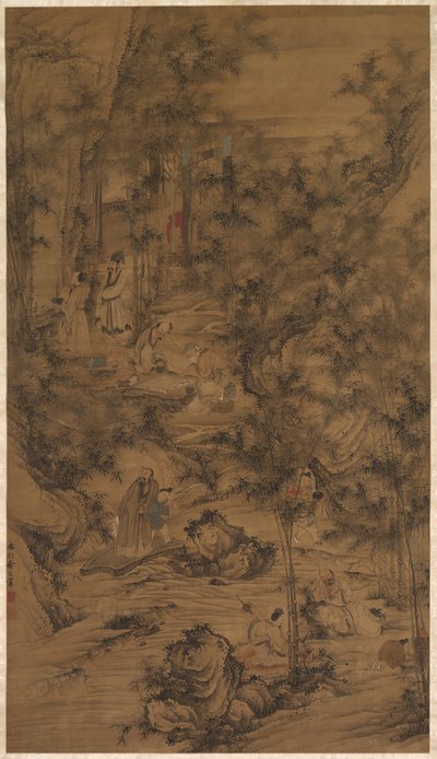 De syv verdighetene til bambuslunden av China, Qing dynasty