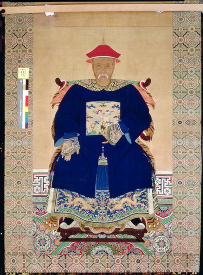 Ancestor Portrait, sent på 1600-tallet eller tidlig på 1700-tallet av Chinese School