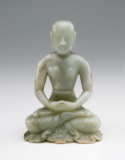 Utskjæring av Shakymuni Buddha som en asketisk, 17.-18. århundre av Chinese School