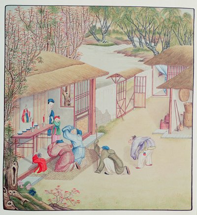 Andakt Scene av Chinese School