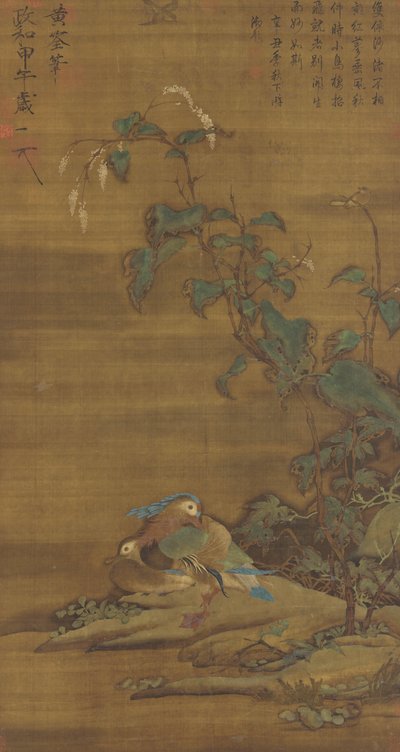 Mandarinender under smartweed, Ming- eller Qing-dynastiet, 1400-1700-tallet av Chinese School