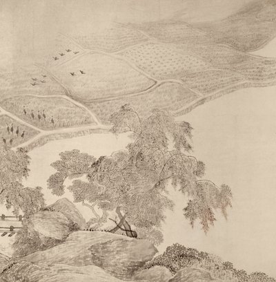Passing the Summer at the Thatched Hall of the Inkwell (blekk på papir) av Chinese School