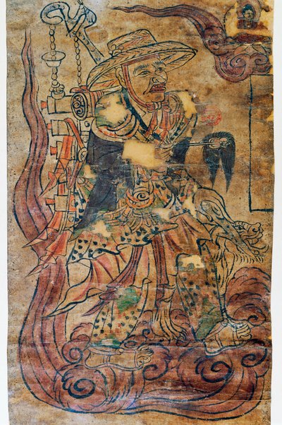 Pilegrimsmunk, miniatyr, Dunhuang, kinesisk sivilisasjon, 900-tallet av Chinese School