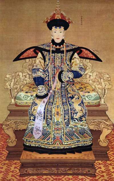 Portrett av kinesisk keiserinne, 1600 av Chinese School
