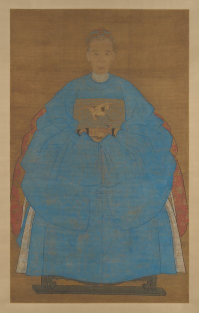 Portrett av en gammel dame av Chinese School