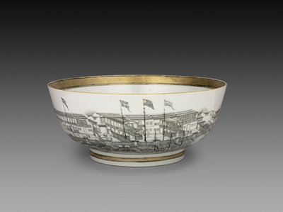 Punch Bowl, ca.1800 av Chinese School