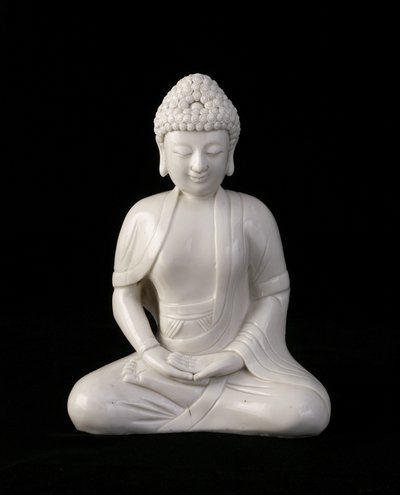 Sittende Buddha, Fujian-provinsen, Ming- eller Qing-dynastiet (keramikk) av Chinese School