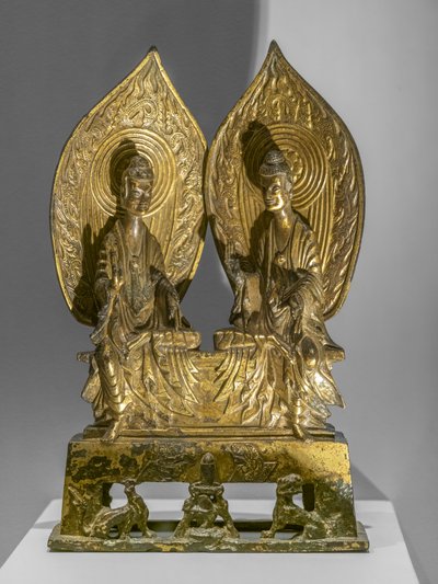 Shakyamuni og Prabhutaratna. Kina, Nord-Wei-dynastiet, 3. år med Xiping av Chinese School