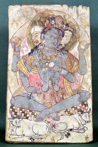 Shiva fra Dandan-Willia, Hotan, ca. 500-527 f.Kr av Chinese School