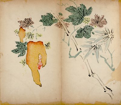 Ti Bamboo Studio Prints, 1643 (treblokk) av Chinese School