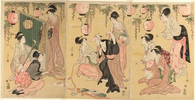 En parodi på Yuranosuke Member Tee P Wear Sleigh Quar Hands (sammenlignet Yuranosuke Yukiyo) av Chobunsai Eishi