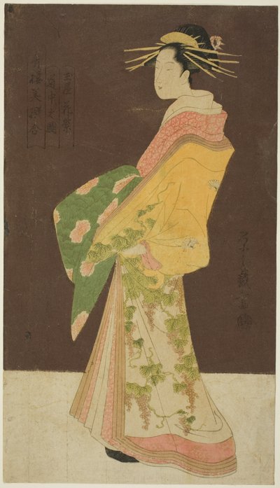Et nettsted fra en butikk: Hanamurasaki av Tamaya figur) av Chobunsai Eishi