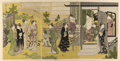 Fuji no uraba, fra serien "A Fashionable Parody of the Tale of Genji (Furyu yatsushi Genji)" av Chobunsai Eishi