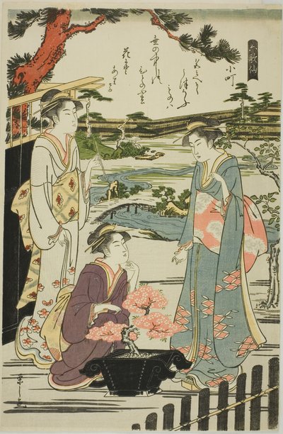 Komachi, fra serien "Six Immortal Poets (Rokkasen)" av Chobunsai Eishi