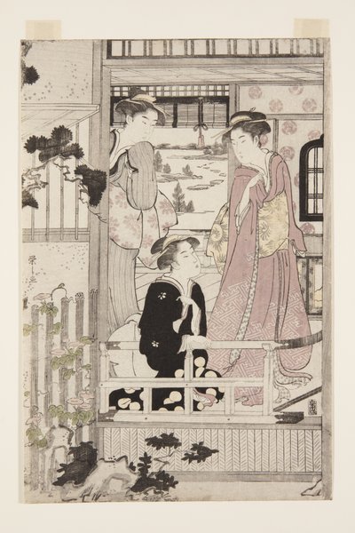 Morning Glory (Asagao) (farget treblokktrykk) av Chobunsai Eishi