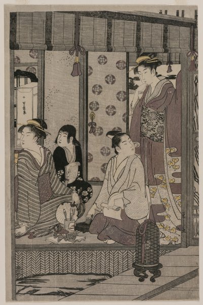 Morning Glory fra serien The Tale of Genji in Elegant Modern Dress, ca. 1790. av Chobunsai Eishi