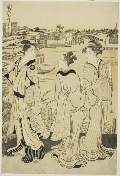 Ono Komachi ved setet MP av Chobunsai Eishi