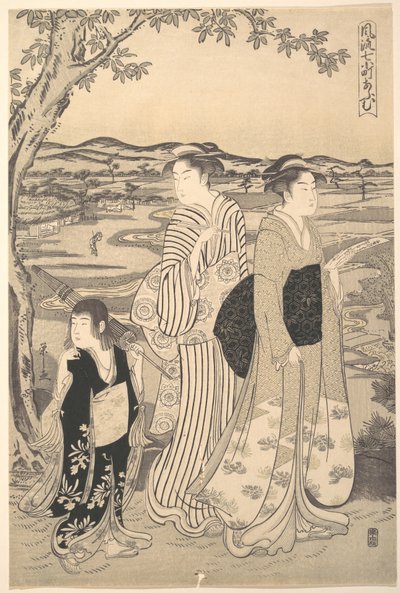 Papegøye-Komachi av Chobunsai Eishi
