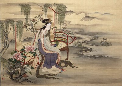 Den kinesiske skjønnheten Yang Guifei, ca 1810-1815. av Chobunsai Eishi