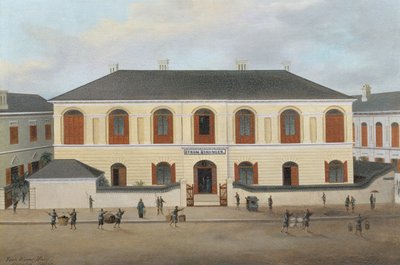 Huset til Byron Bininger (1826-1903), Shanghai, ca. 1870 av Chow Qua
