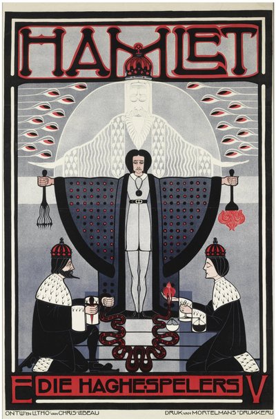 Hamlet par Lebeau, Chris (1878-1945). Fargelitografi, størrelse: 121x79,3 av Chris Lebeau