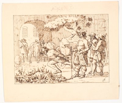 Illustrasjon for St. St. Blicher, De tre hellige aftener av Christen Dalsgaard