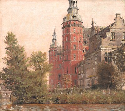 Frederiksborg slott sett fra nordvest. Studere av Christen Købke