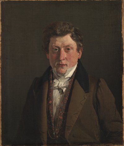 Portrett av kunstnerens fetter og svoger, kjøpmann Christian Petersen av Christen Købke