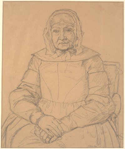 Portrett av kunstnerens mor av Christen Købke