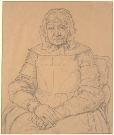 Portrett av kunstnerens mor av Christen Købke