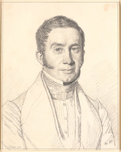 Portrett av kunstnerens svoger, kaptein C.B. Købke av Christen Købke