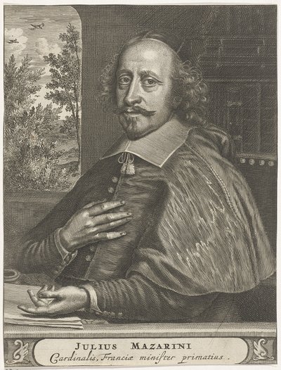 Portrett av kardinal Mazarin, 1660-1670-tallet av Christiaan Hagen