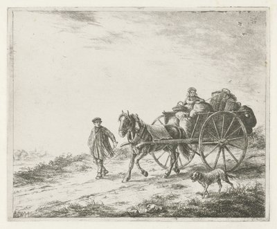 Bondevogn med last av Christiaan Wilhelmus Moorrees