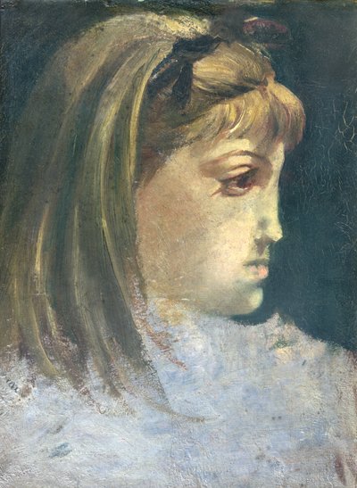 Misia Sert (1872-1950) i stil med Manet (olje på lerret) av Christian Bérard