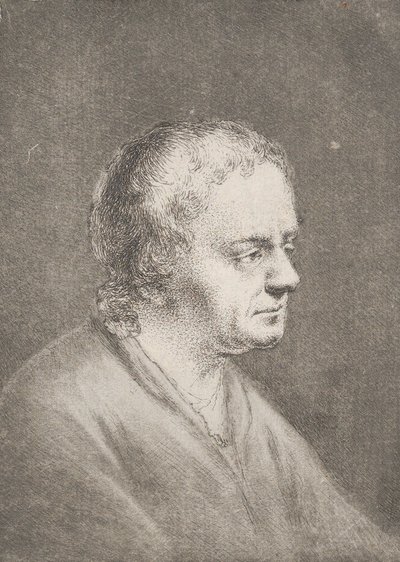 Portrett av Christian Bernhard Rode, kunstnerens far, ca. 1756. av Christian Bernhard Rode