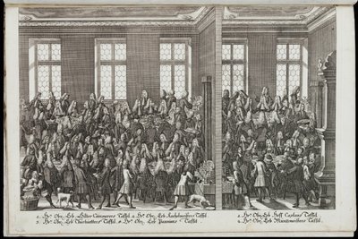 En bankett. Festival til ære for keiser Charles VI, 1712 av Christian Engelbrecht