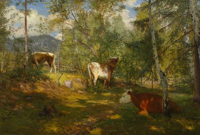 Solflekker i skogen av Christian Eriksen Skredsvig