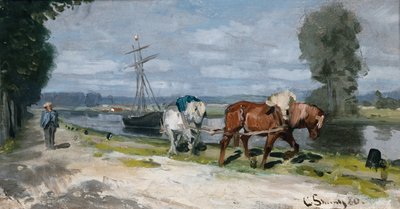 Uten tittel (olje på lerret) av Christian Eriksen Skredsvig