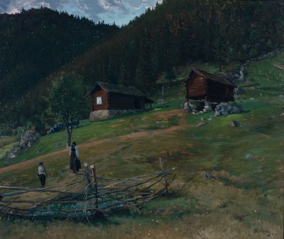 Vinje birthplace, Telemark av Christian Eriksen Skredsvig