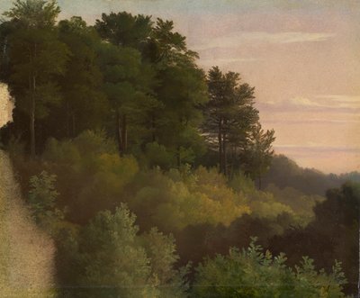 utkanten av skog. studere av Christian Ernst Bernhard Morgenstern