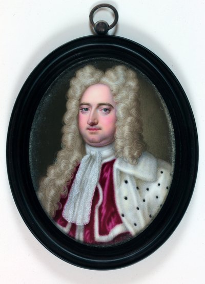Edward Harley, andre jarl av Oxford og Mortimer (emalje) av Christian Friedrich (attr.to) Zincke