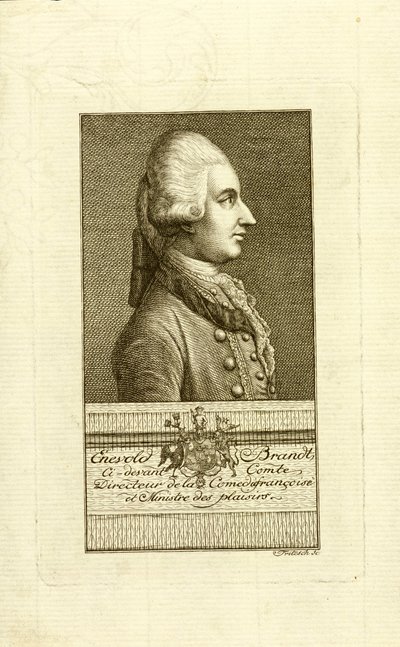 Portrett av grev Enevold Brandt 1738-1772, 1773. av Christian Friedrich Fritzsch
