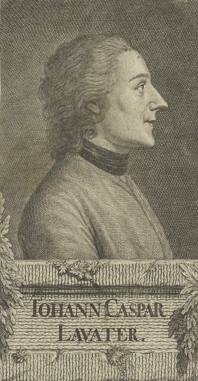 Portrett av poeten og fysiognomen Johann Kaspar Lavater 1741-1801, 1773. av Christian Friedrich Fritzsch