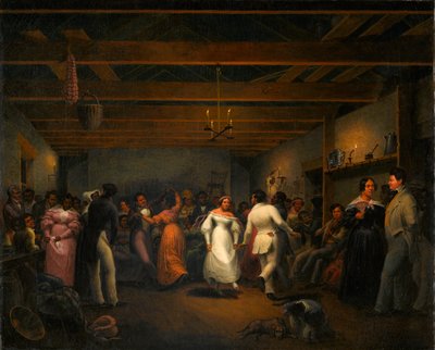 Kjøkkenball i White Sulphur Springs, Virginia, 1838 av Christian Friedrich Mayr