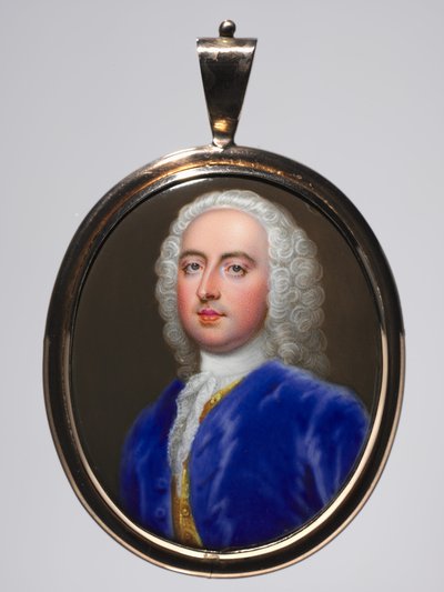 Portrett av en mann, ca. 1735. av Christian Friedrich Zincke