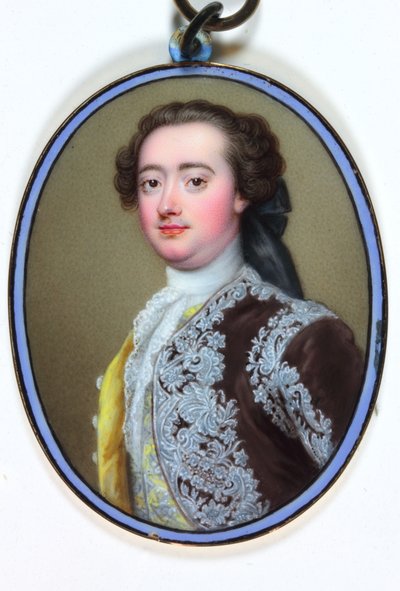William Bentinck, andre hertug av Portland (emalje) av Christian Friedrich Zincke