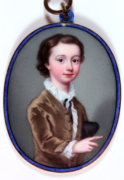 William Henry Cavendish Bentinck, markis av Titchfield, senere tredje hertug av Portland (emalje) av Christian Friedrich Zincke