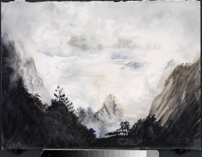 De udødeliges land, 2015 (akvarell på papir) av Christian Furr