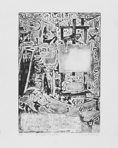 Prokrastinering - Filmstillbilder 1988 (etsing) av Christian Furr